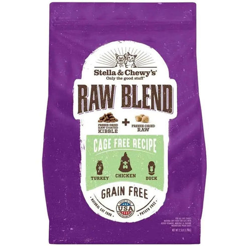 Stella and Chewys Raw Blend Cage Free Chicken Recipe Dry Cat Food 5lb - Poudre Pet and Feed Supply
